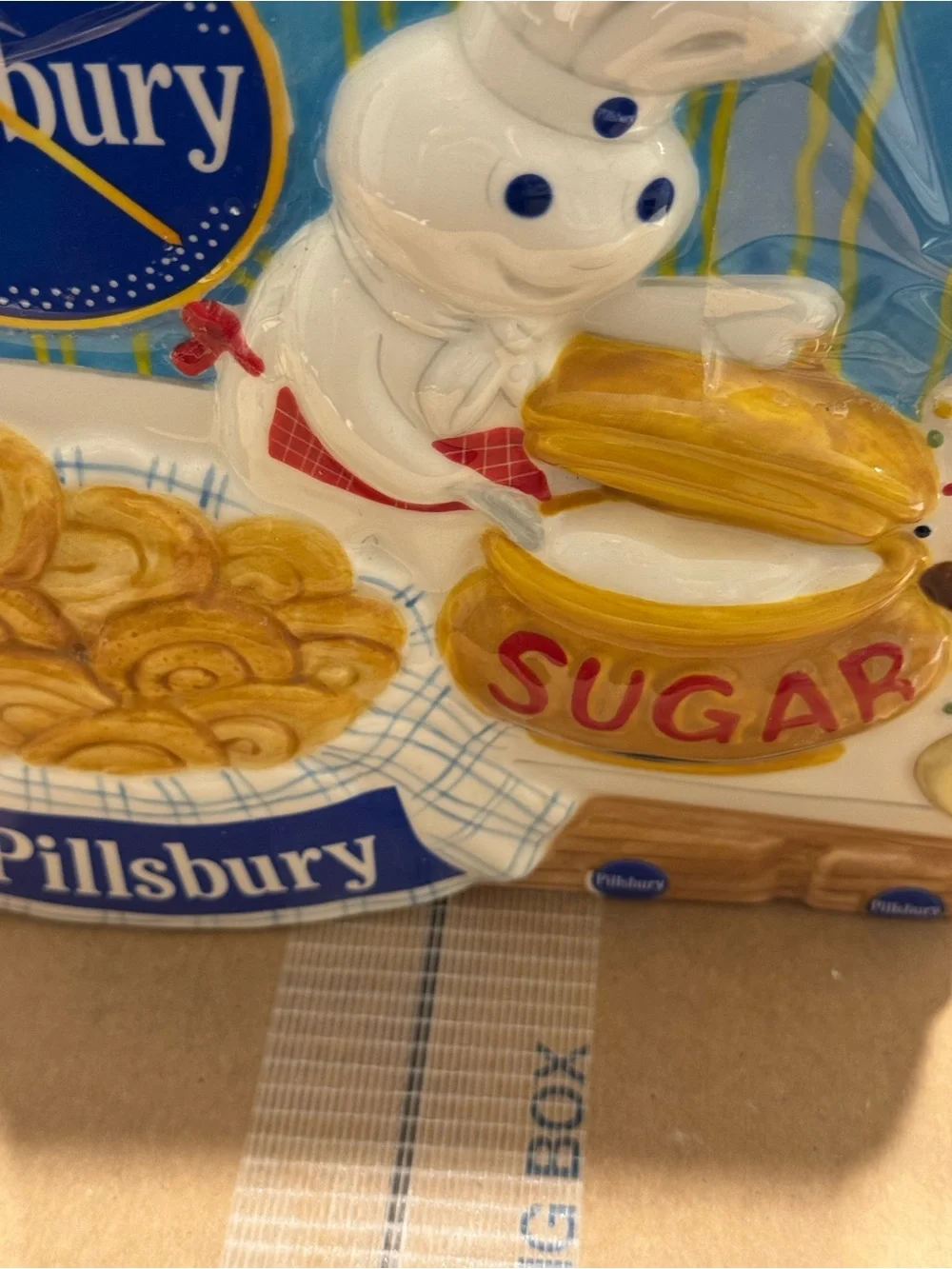 The Pillsbury doughboy ceramic cookie jar canister SUGAR